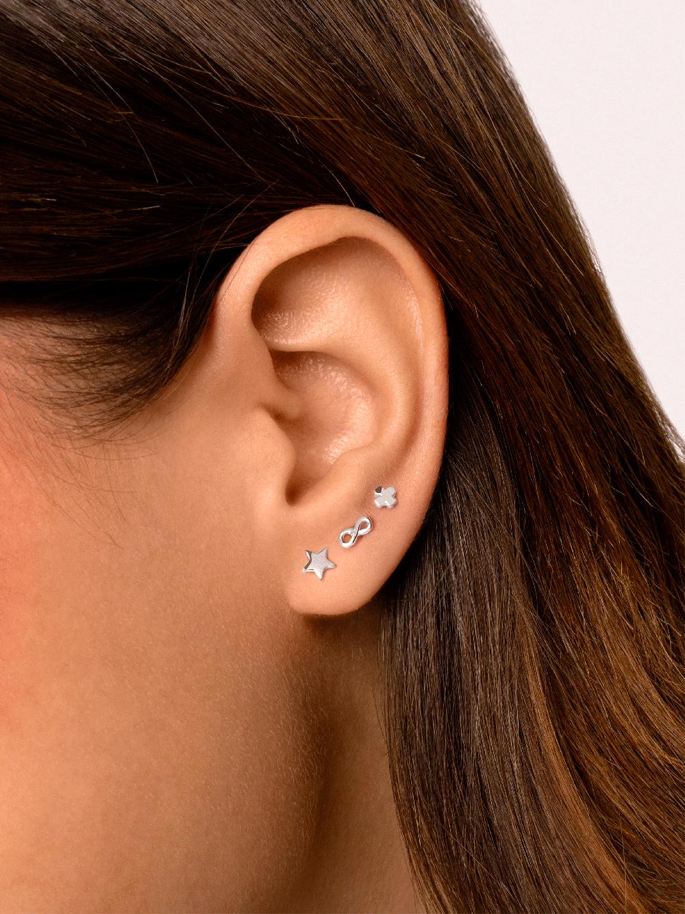 singularu Pendiente Suelto Mini Paw Plata Última moda