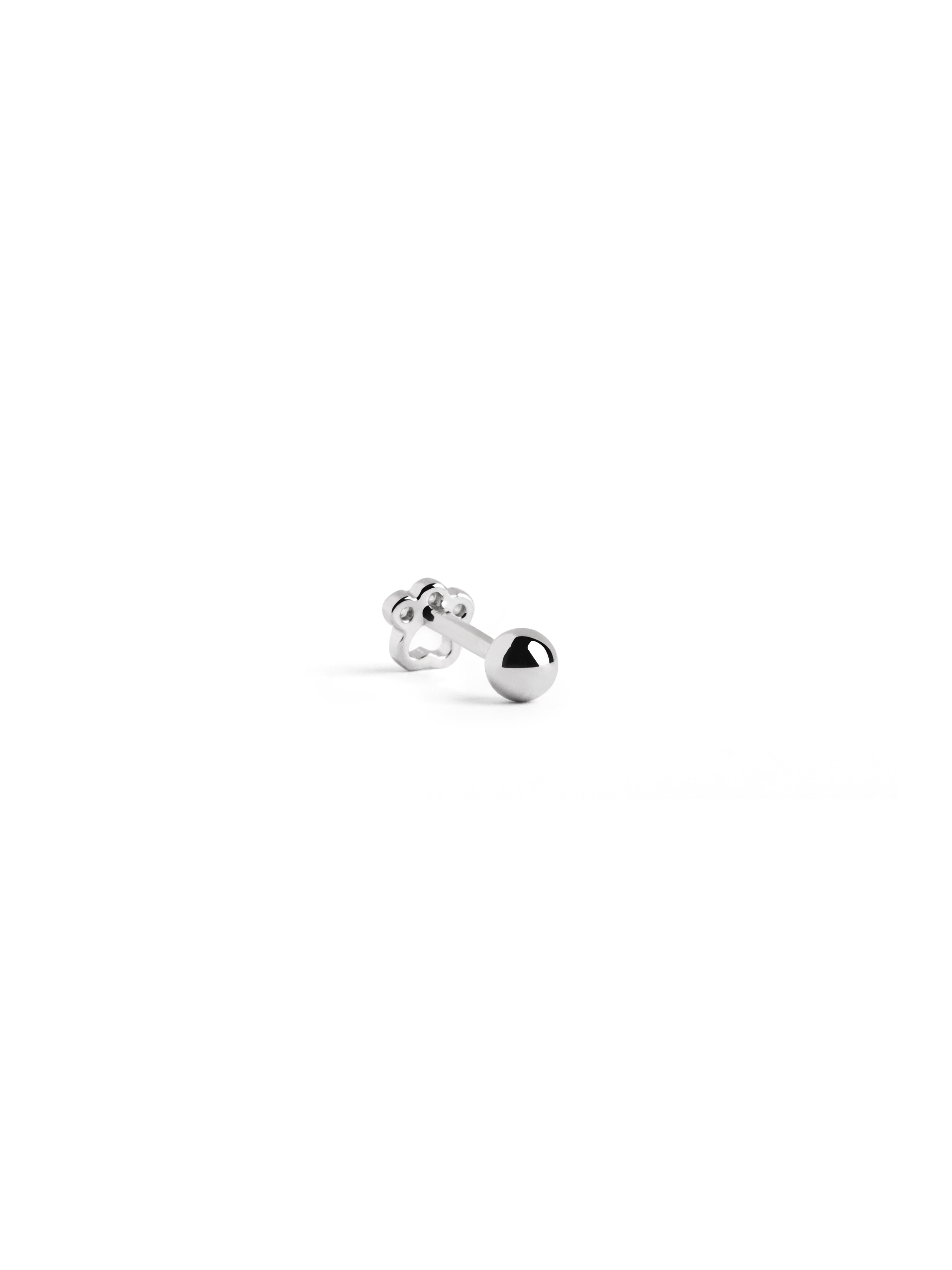 singularu Pendiente Suelto Mini Paw Plata Última moda