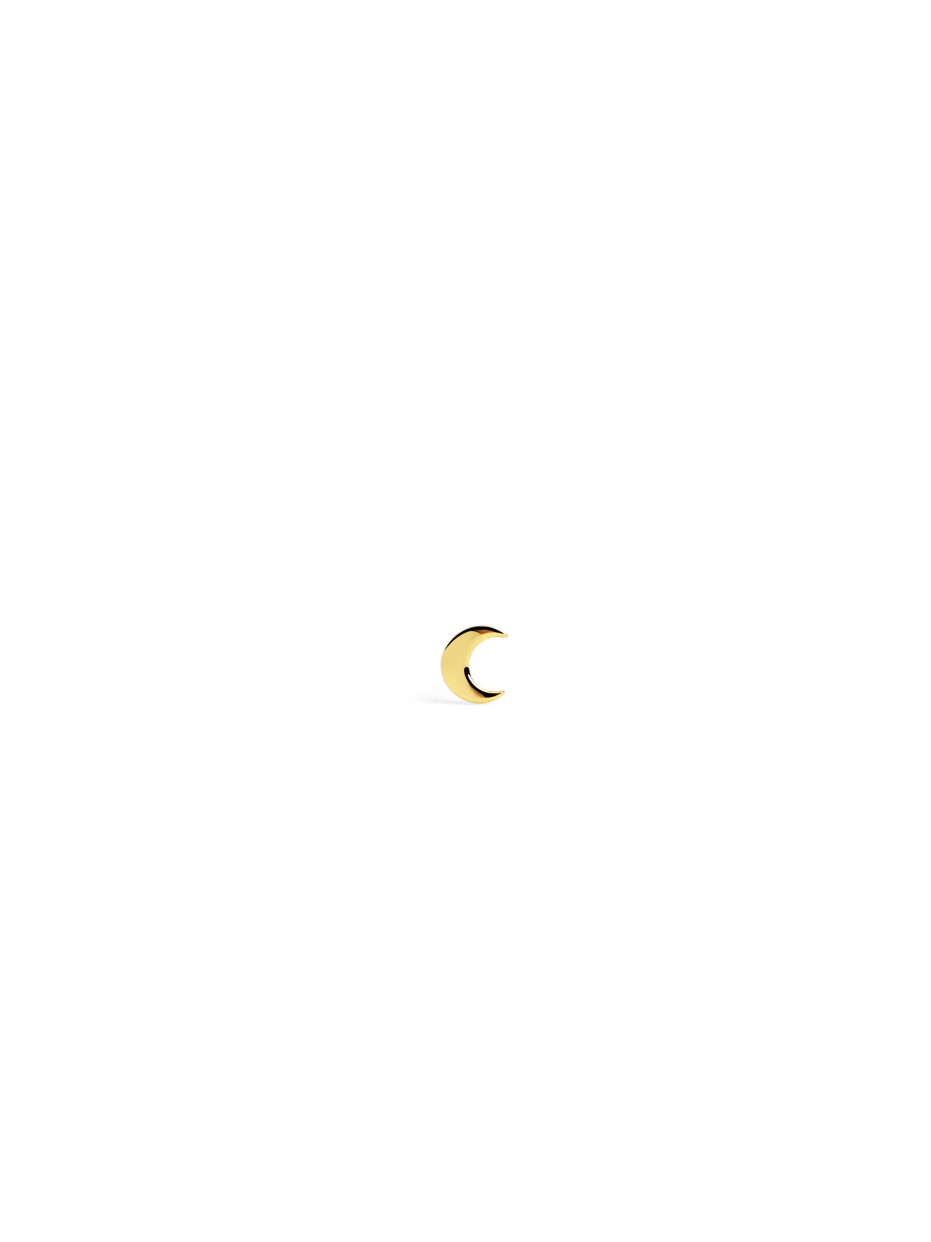 singularu Pendiente Suelto Mini Moon Plata Baño Oro Grandes ahorros