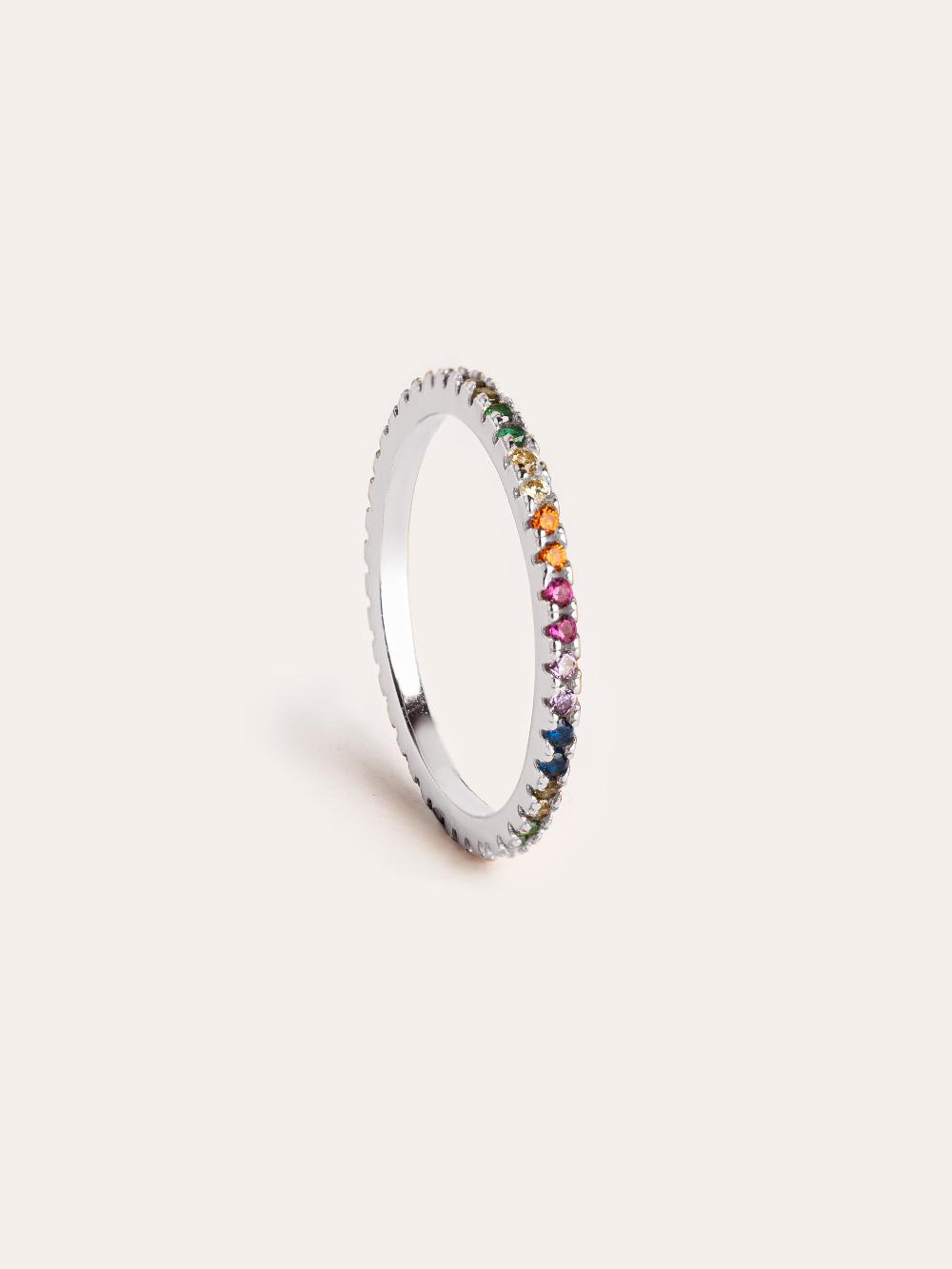 singularu Anillo Cleo Colors Plata Descuento