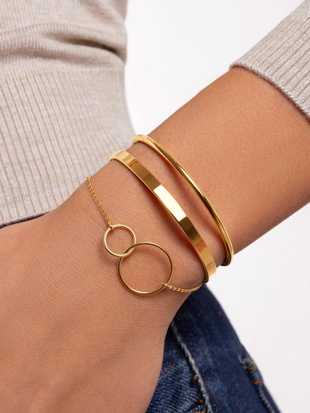 singularu Pulsera Sister Plata Baño Oro Promoción por tiempo limitado