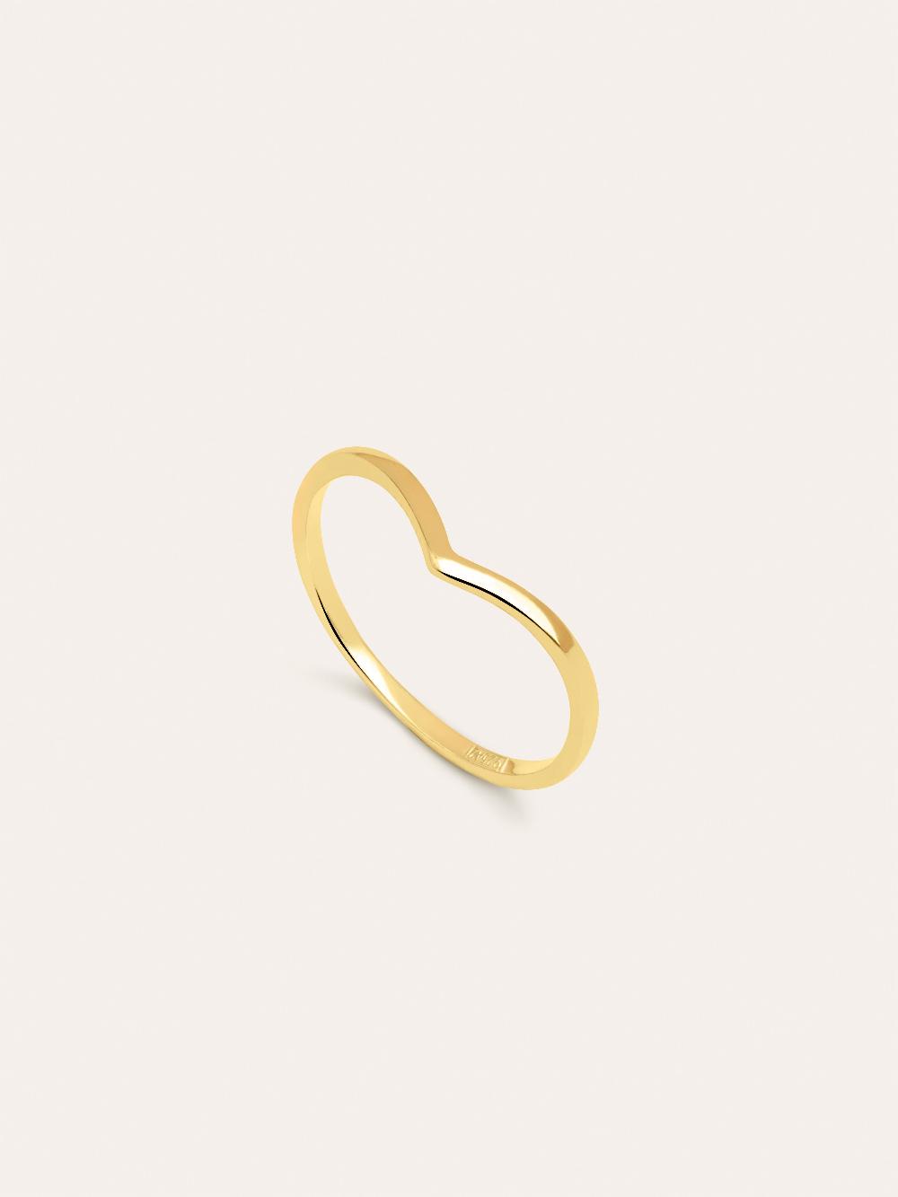 singularu Anillo Peak Plata Baño Oro Gran oferta
