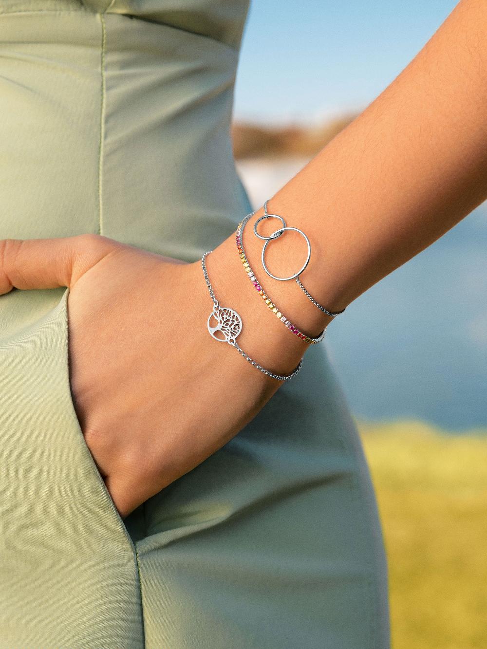 singularu Pulsera Árbol de la Vida Plata Superdescuento