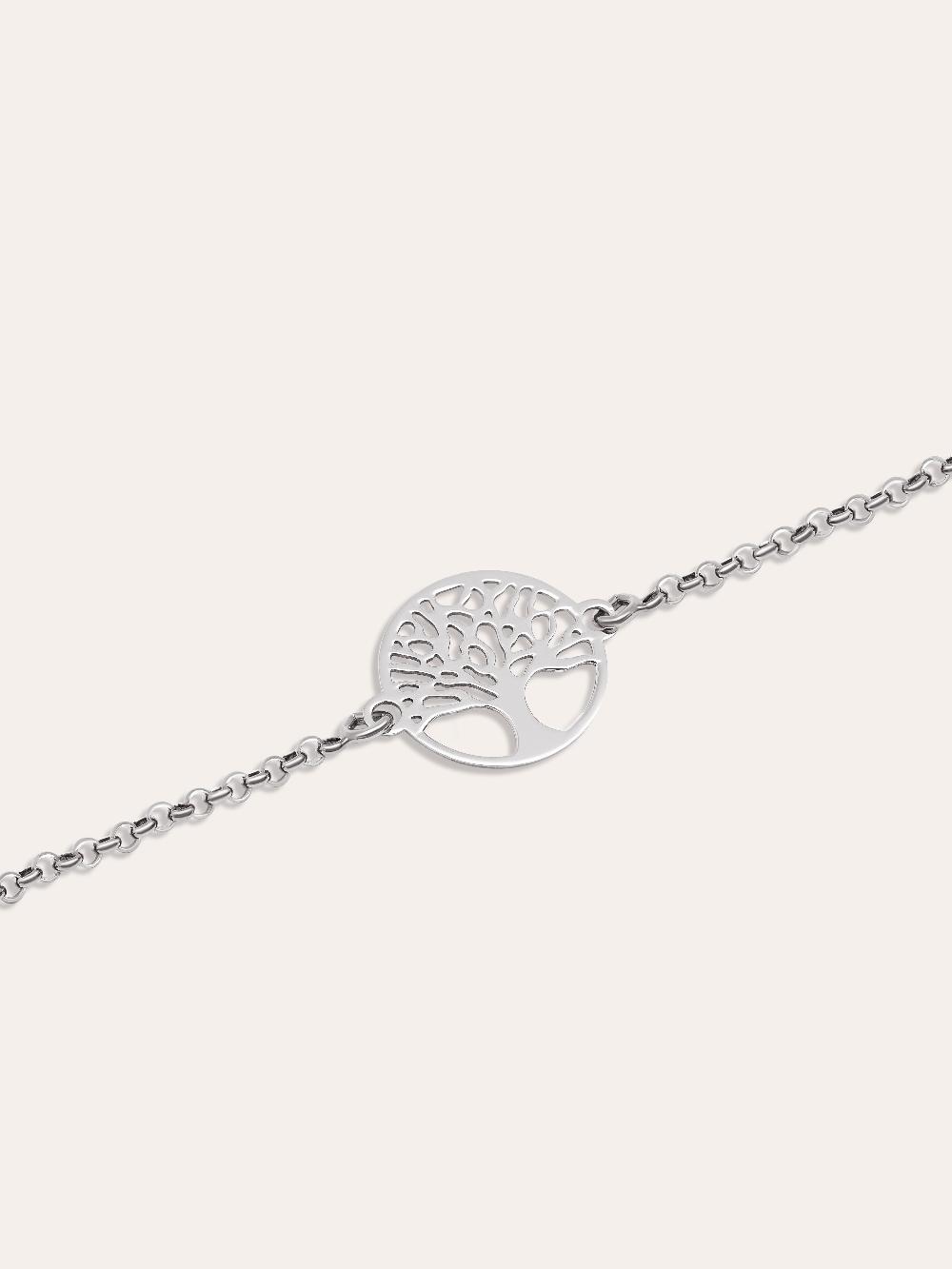 singularu Pulsera Árbol de la Vida Plata Superdescuento
