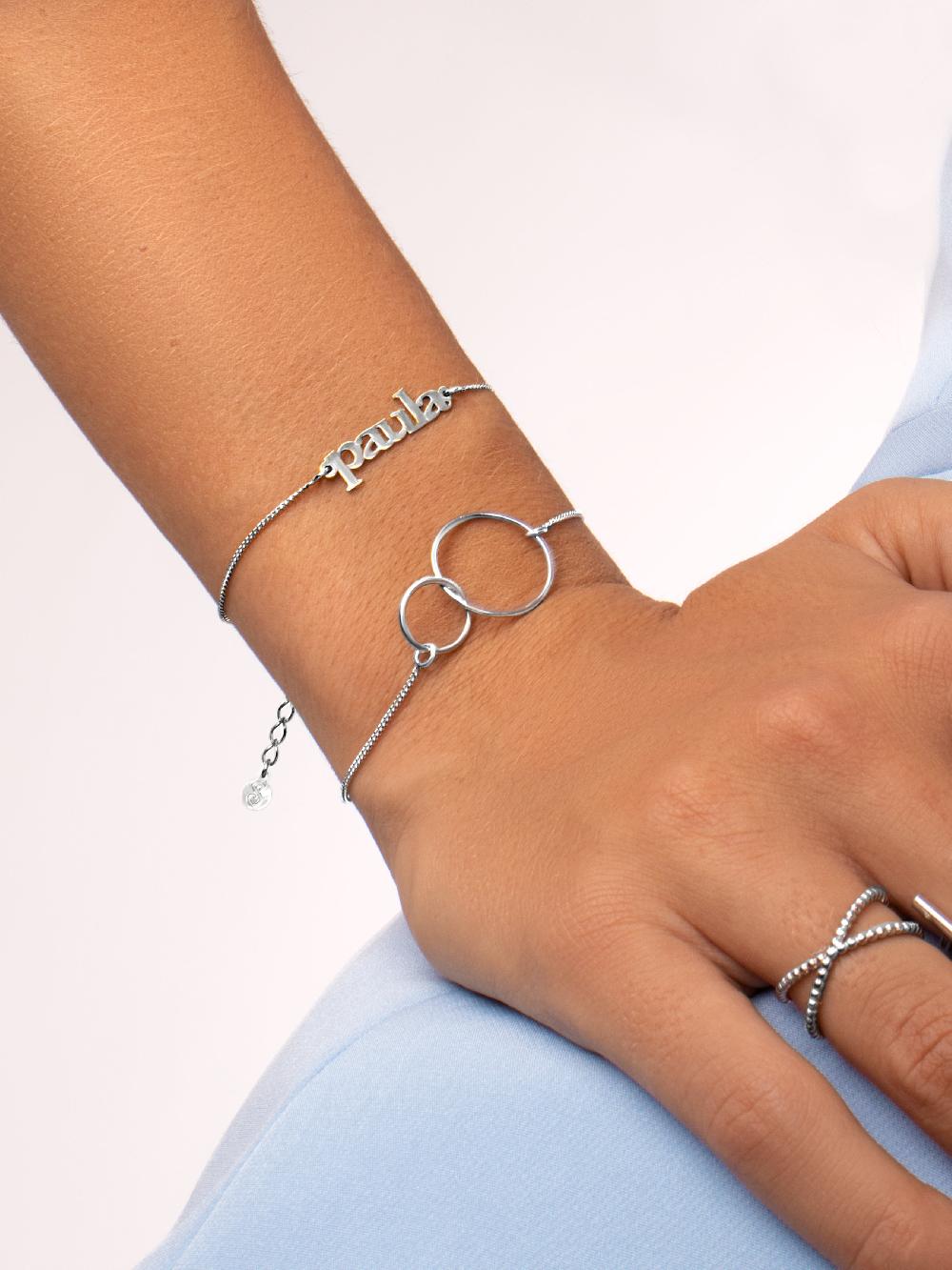 singularu Pulsera Personalizada Monogram Plata Envío internacional gratuito