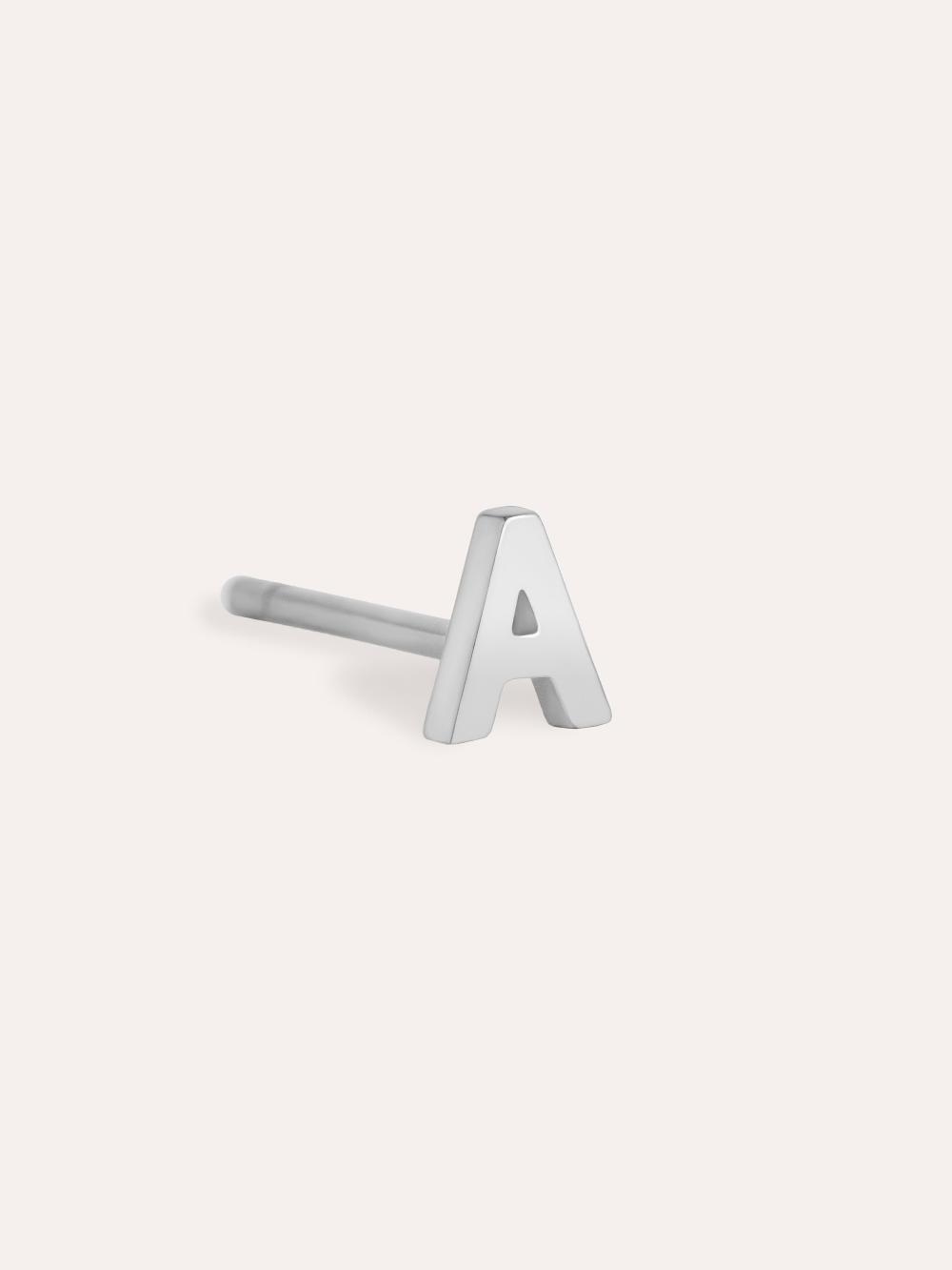singularu Pendiente Suelto Letter Plata Última moda