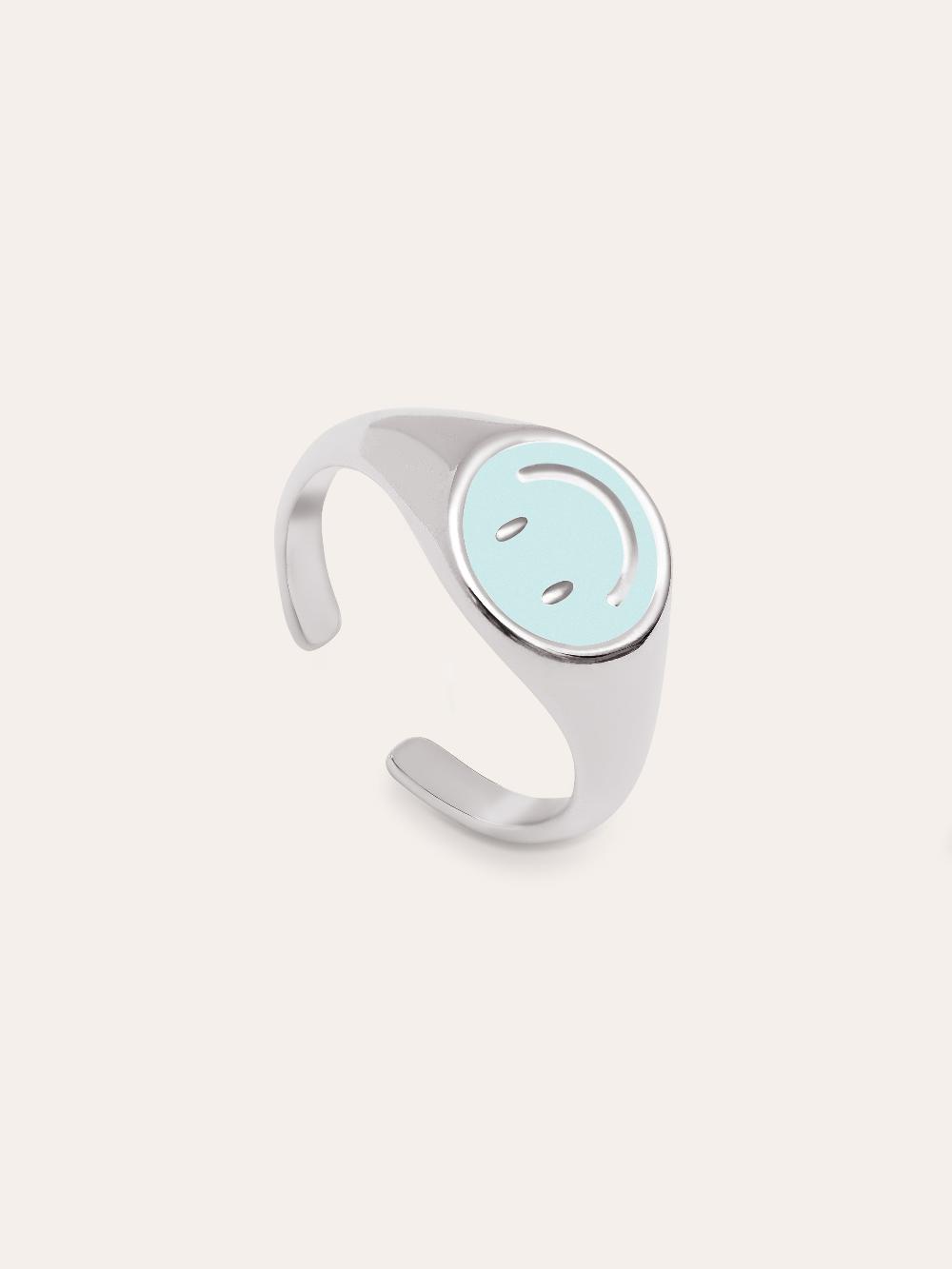 singularu Anillo Smiley Sky Enamel Ofertas