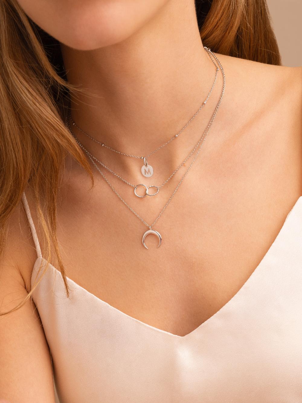 singularu Mini Medallion Letter Plata Oferta especial