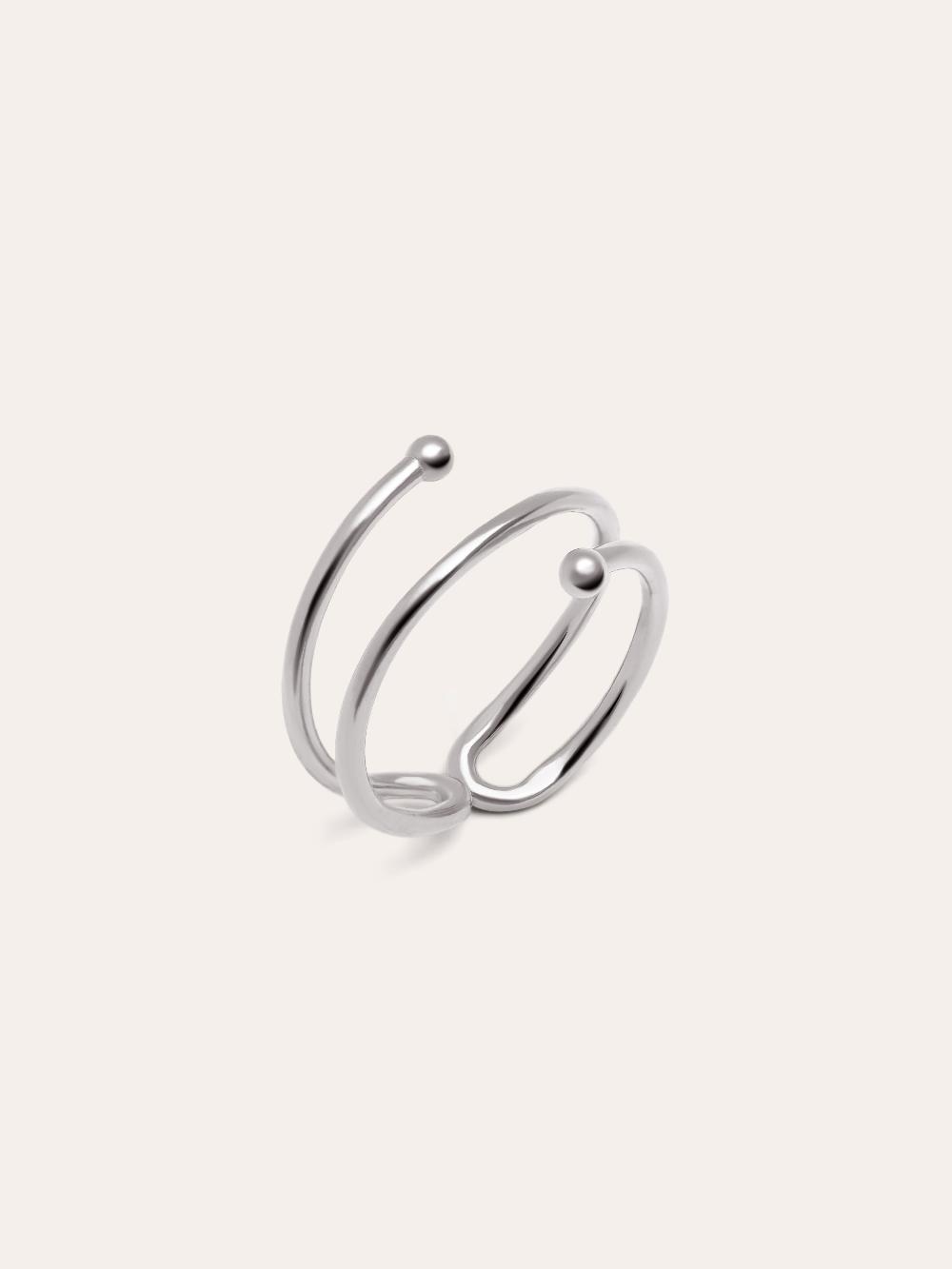 singularu Anillo Double Dot Plata 2025