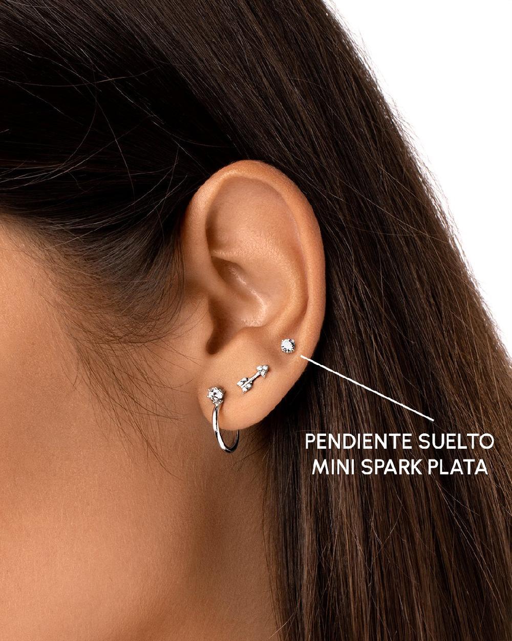 singularu Pendiente Suelto Mini Spark Plata Precio de fábrica