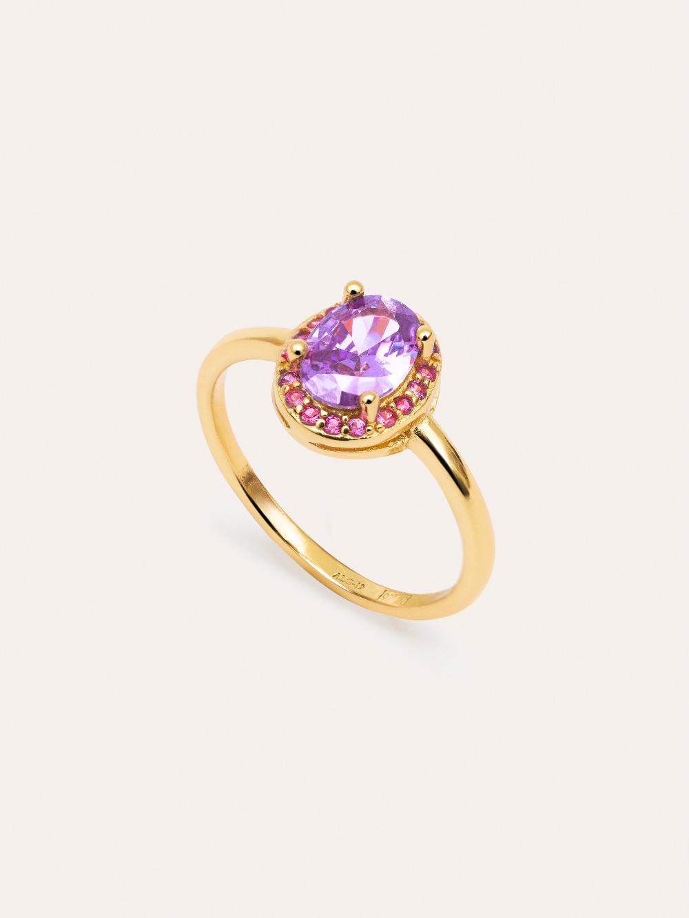 singularu Anillo Grape Colors Plata Baño Oro Envío internacional gratuito