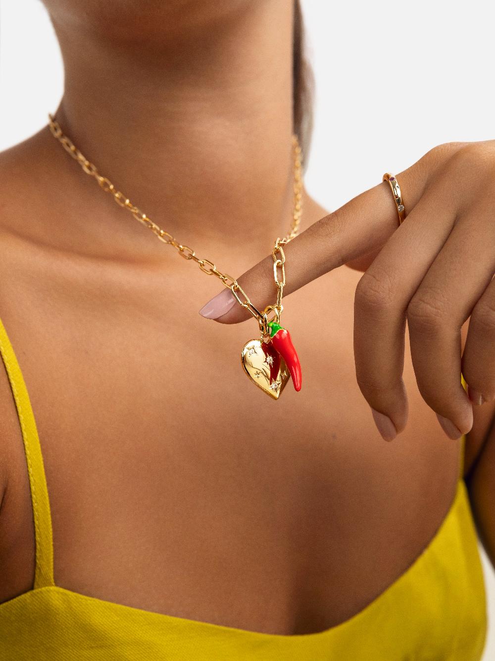 singularu Collar Chic Acero Baño Oro Grandes ahorros
