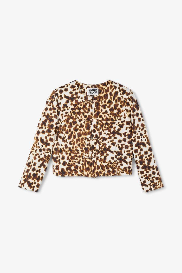 sophie and lucie CHAQUETA SEÚL MANCHA MARRÓN Oferta exclusiva
