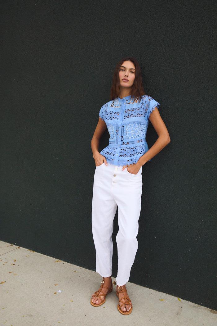 sophie and lucie TOP SEA POPELIN AZUL Ofertas de temporada