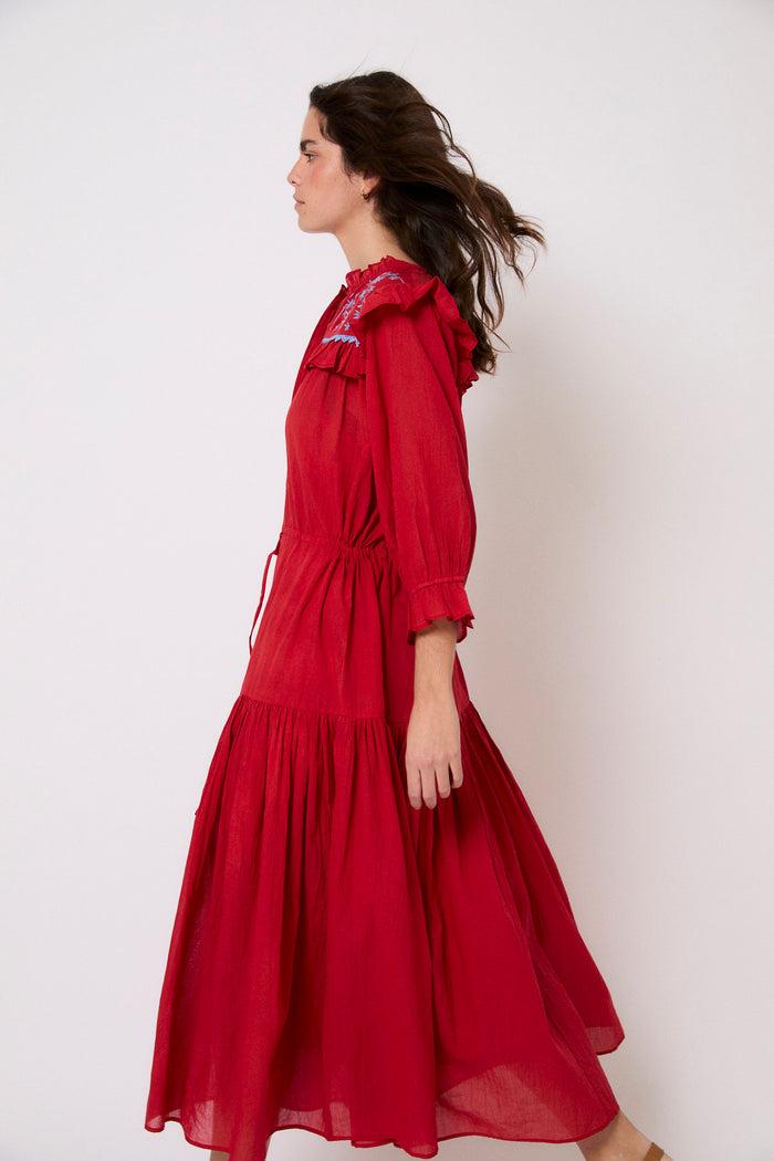 sophie and lucie VESTIDO MAR VOILE ROJO Ofertas