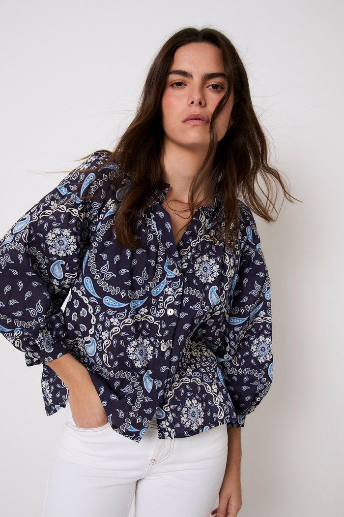 sophie and lucie BLUSA VENICE BANDANA AZUL Los más vendidos
