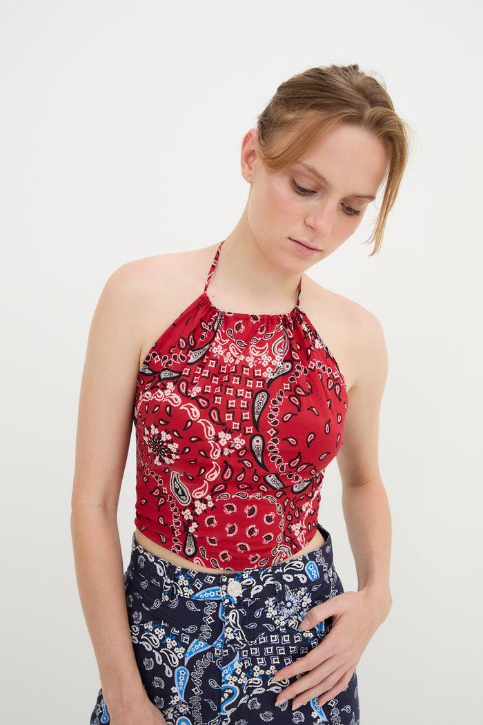sophie and lucie TOP CINDY BANDANA ROJO Tienda