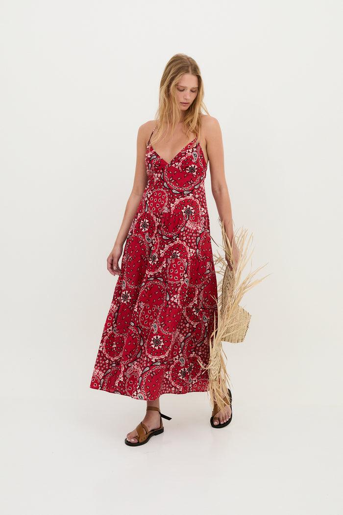 sophie and lucie VESTIDO GIGI BANDANA ROJO Tienda