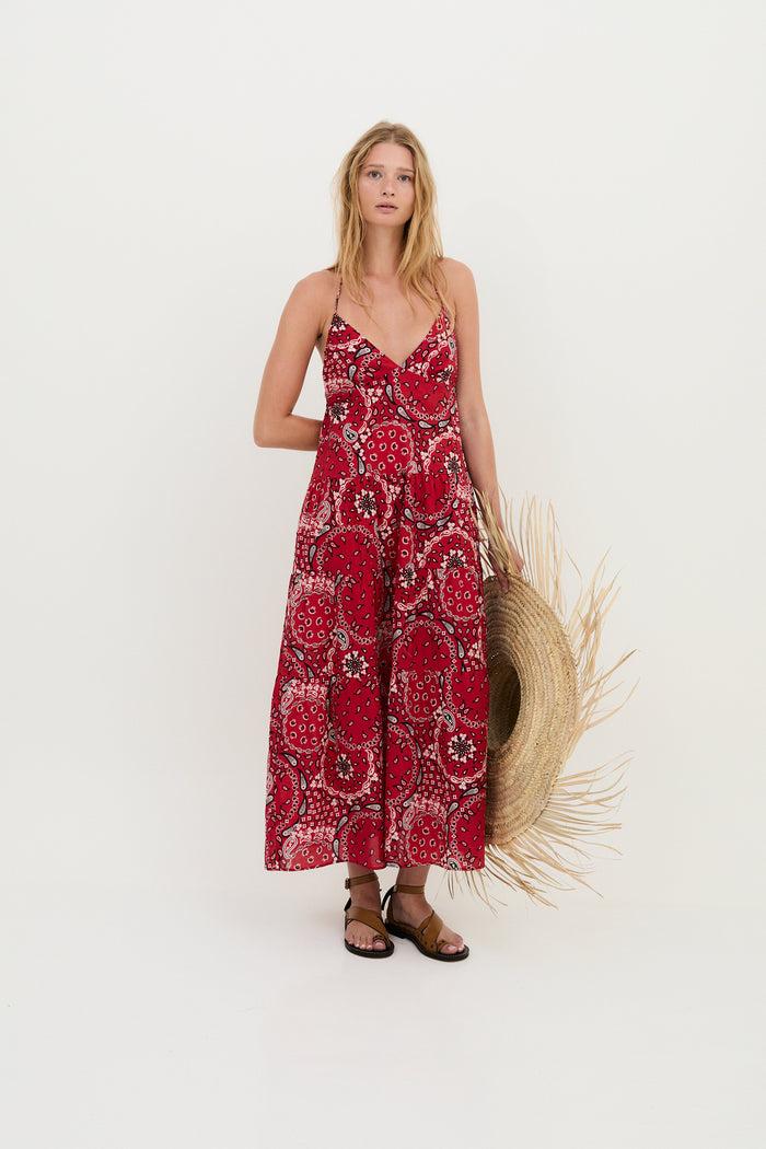 sophie and lucie VESTIDO GIGI BANDANA ROJO Tienda