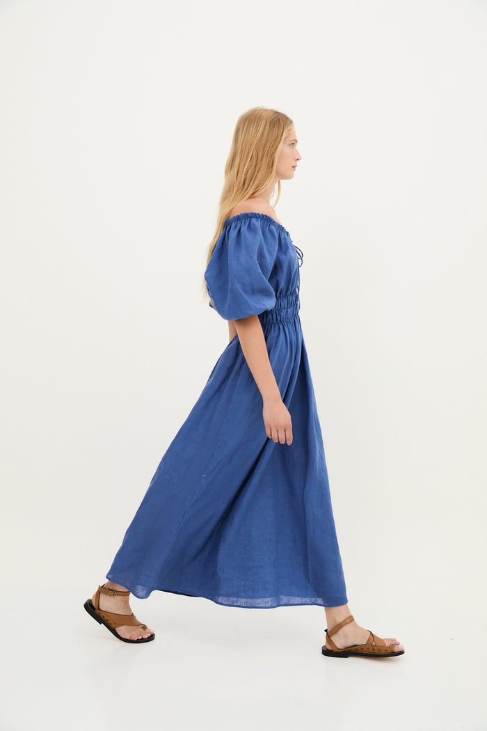 sophie and lucie VESTIDO KAIA HILO AZUL Mejor oferta