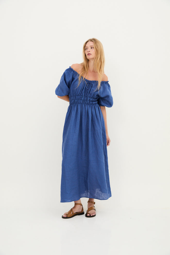 sophie and lucie VESTIDO KAIA HILO AZUL Mejor oferta