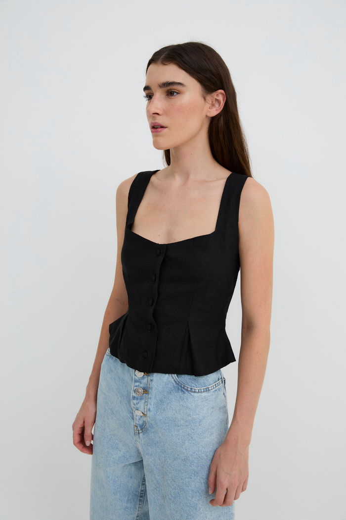 sophie and lucie TOP BORA HILO NEGRO Grandes ahorros