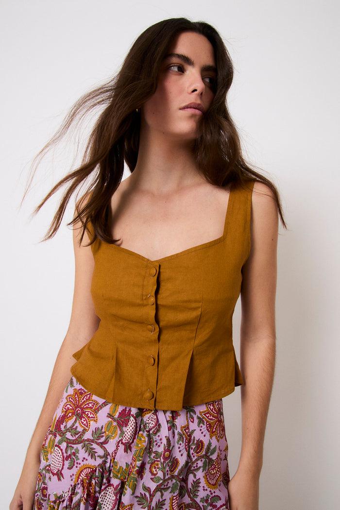 sophie and lucie TOP BORA HILO CANELA Rebajas de fin de temporada