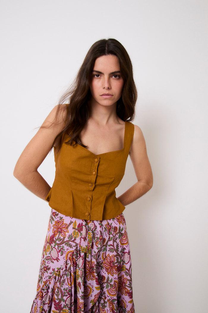 sophie and lucie TOP BORA HILO CANELA Rebajas de fin de temporada
