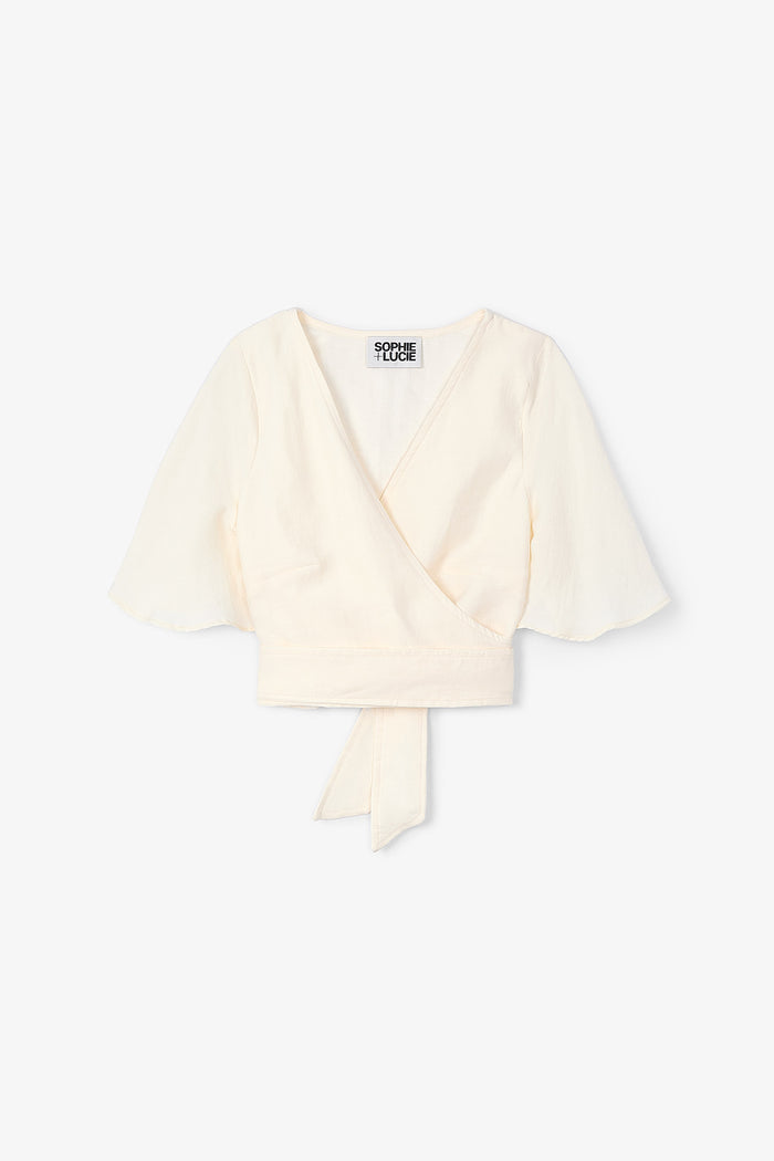 sophie and lucie BLUSA ABANICO JADE CRUDO Outlet online