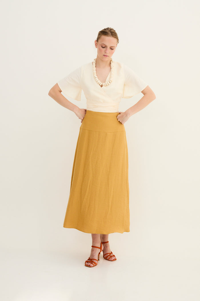 sophie and lucie BLUSA ABANICO JADE CRUDO Outlet online