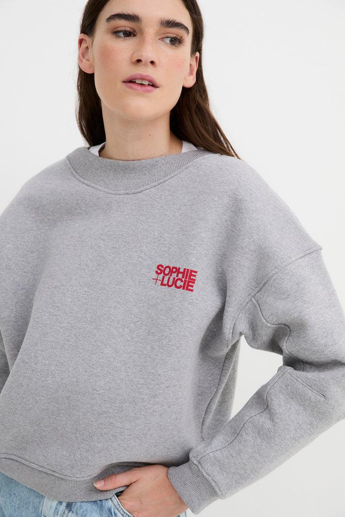 sophie and lucie SUDADERA BUDY GRIS En oferta