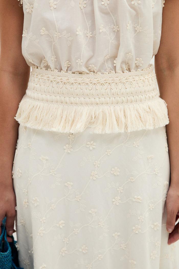 sophie and lucie FALDA FLECOS FLOR CRUDO Tienda