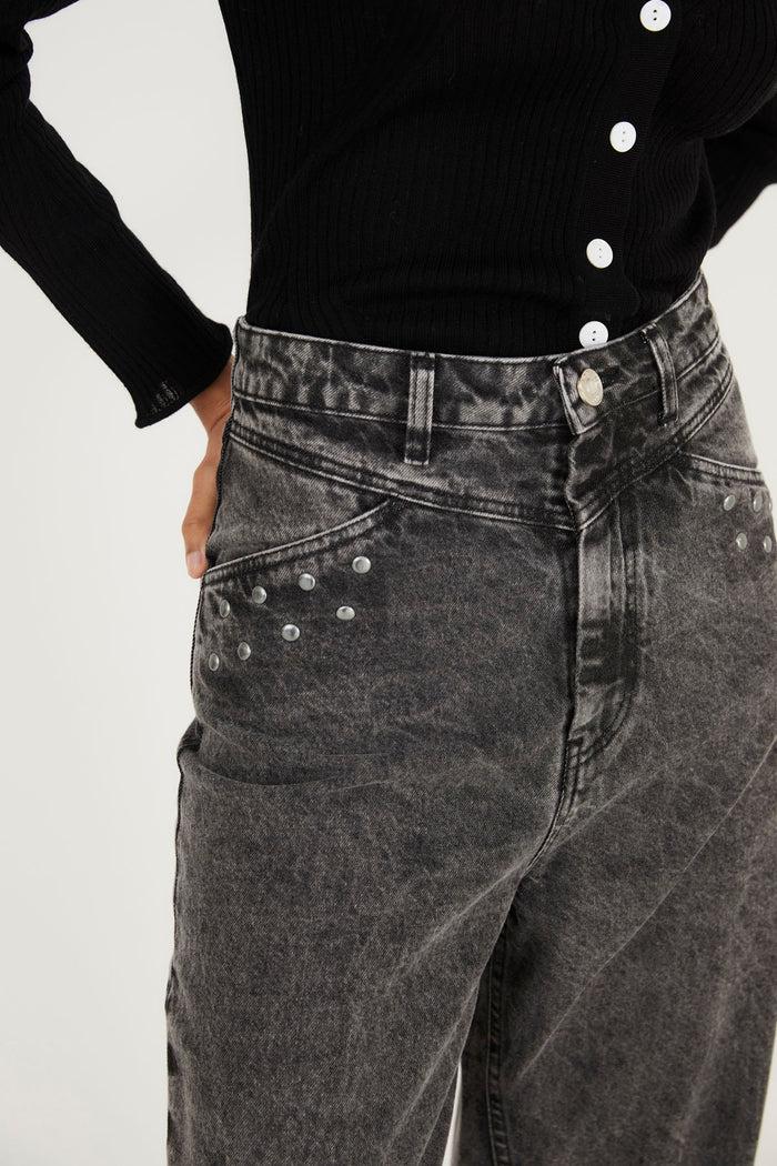 sophie and lucie JEANS LUCCI TACHAS GRIS BLEACH Oferta especial
