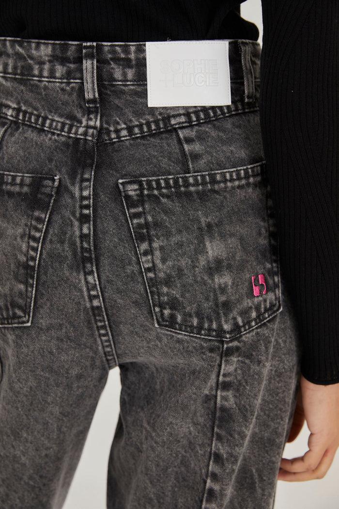 sophie and lucie JEANS LUCCI TACHAS GRIS BLEACH Oferta especial