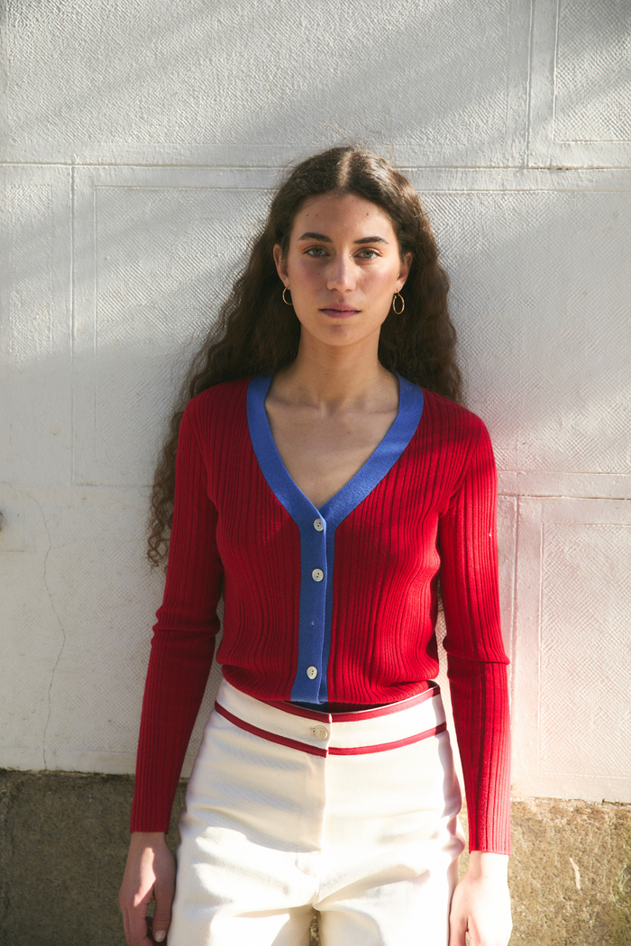 sophie and lucie CHAQUETA SOFIA PUNTO ROJO En oferta