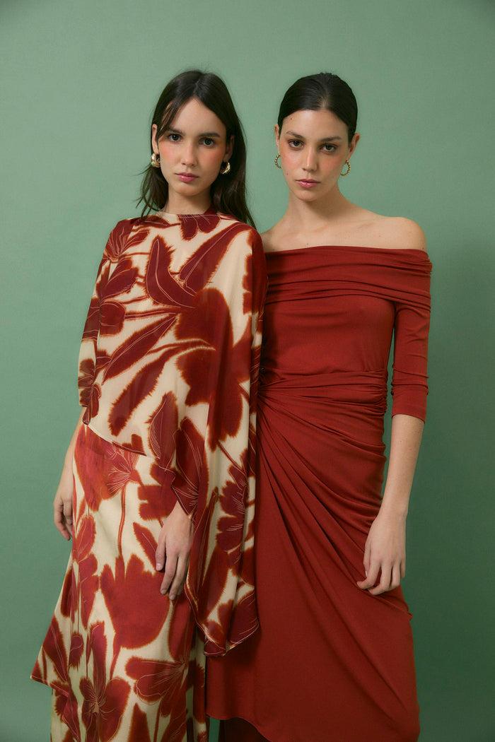 sophie and lucie CAPA IRREGULAR NENUFAR CARMESI Rebajas
