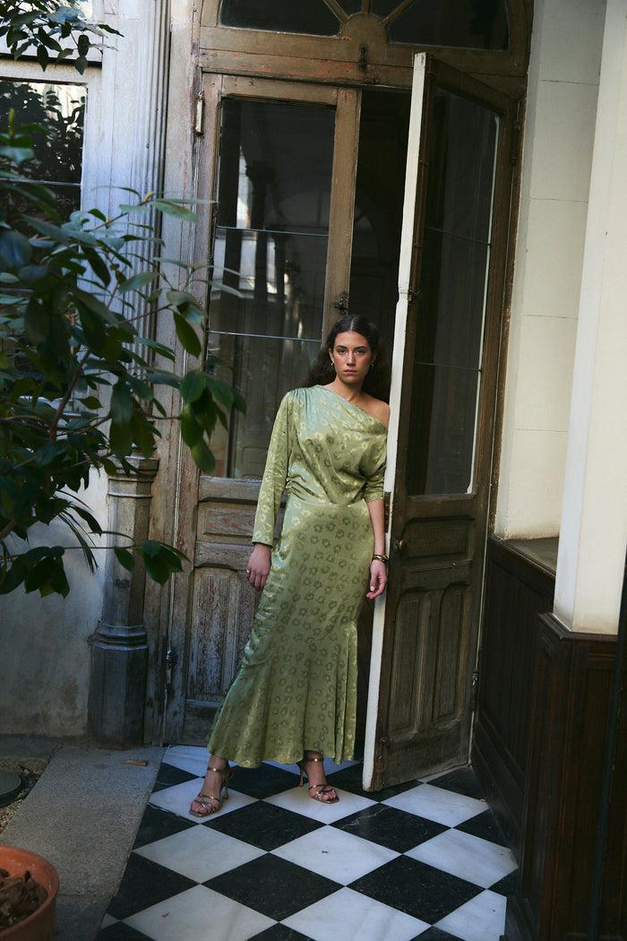 sophie and lucie VESTIDO CASILDA JCQ BEZTAS OLIVA Rebajas baratas