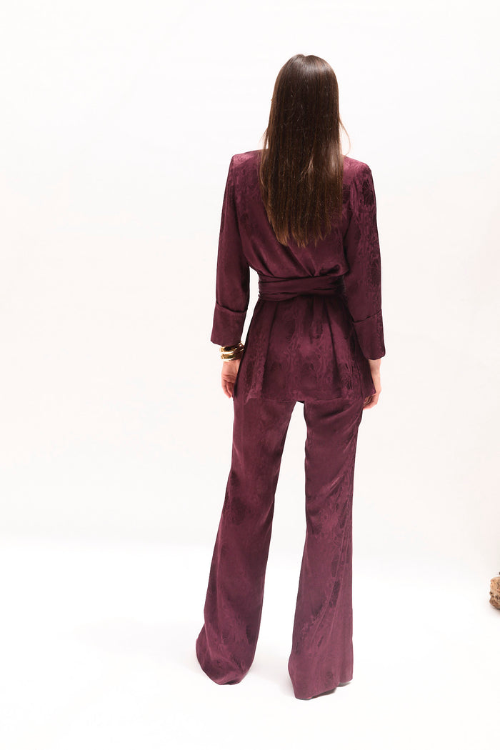 sophie and lucie PANTALÓN SIRIN JCQ RETRO BURGUNDY Ofertas de temporada