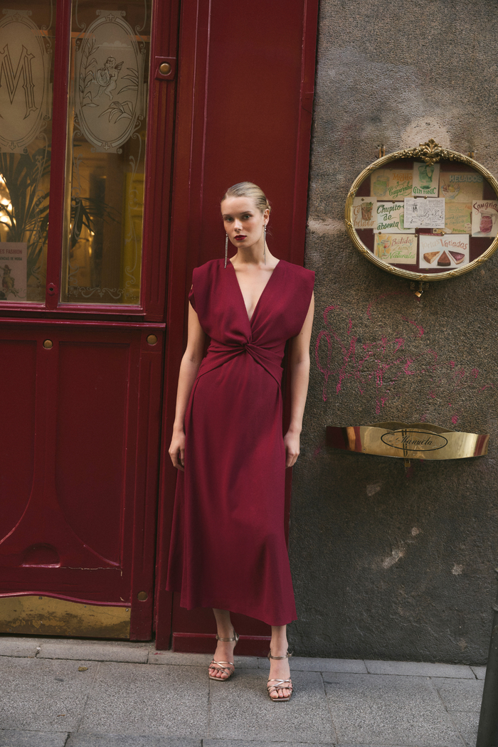 sophie and lucie VESTIDO ASH SETBON BURGUNDY Devoluciones gratuitas