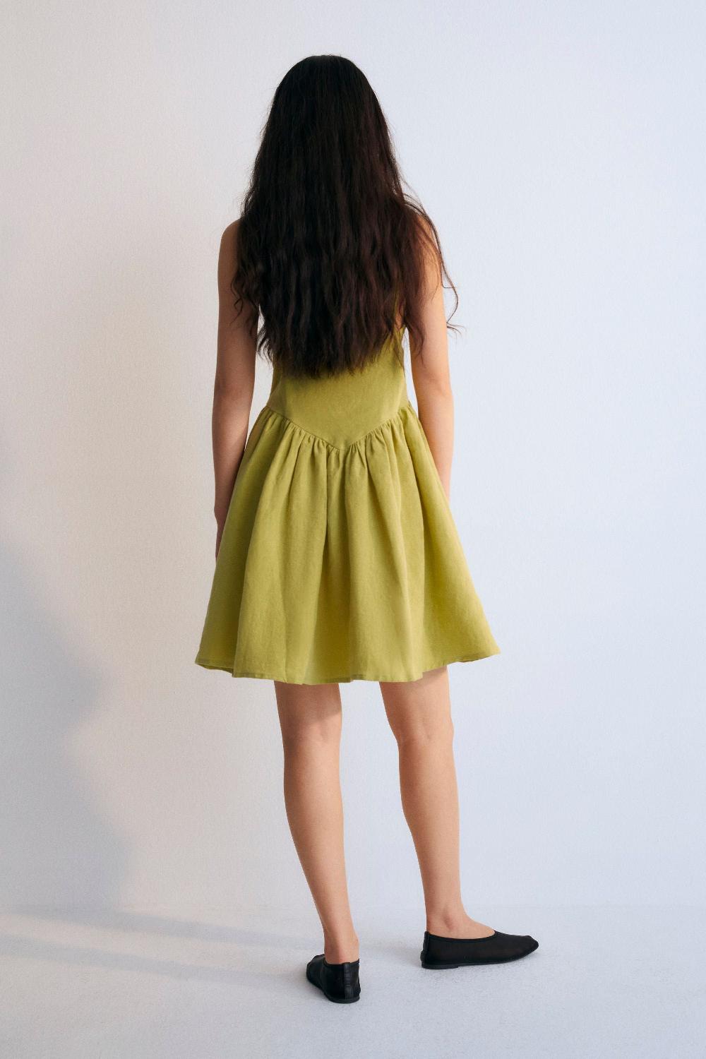 the new society Hera mujer vestido corto palma Precio de fábrica