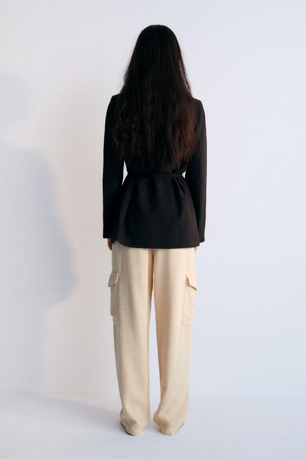 the new society Eros mujer blazer caviar Outlet