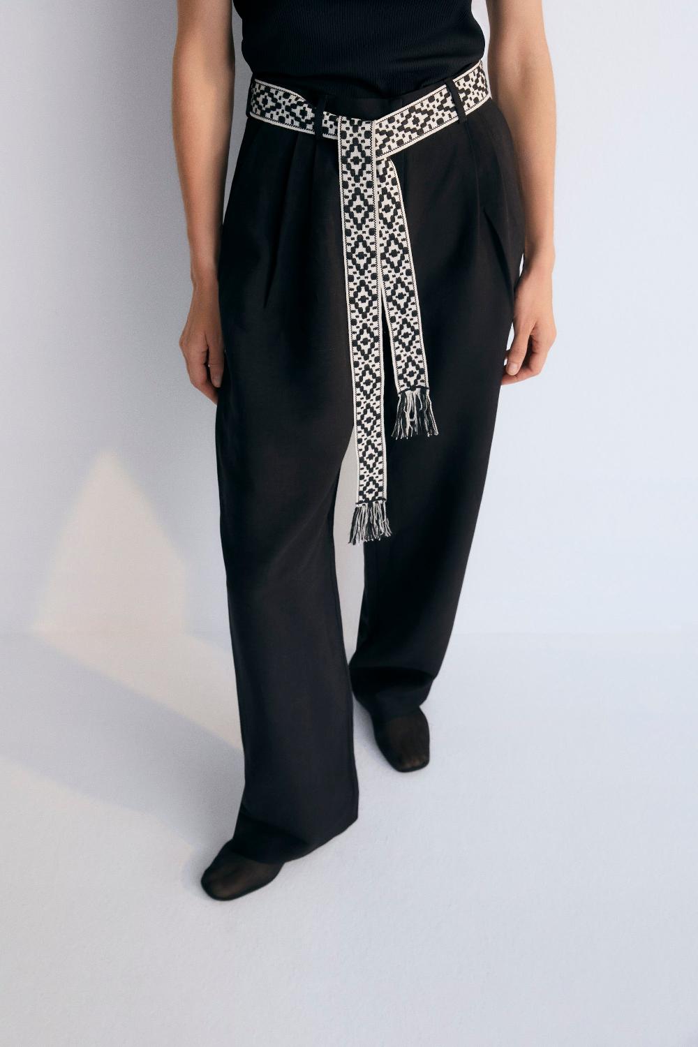 the new society Eros mujer pantalón caviar