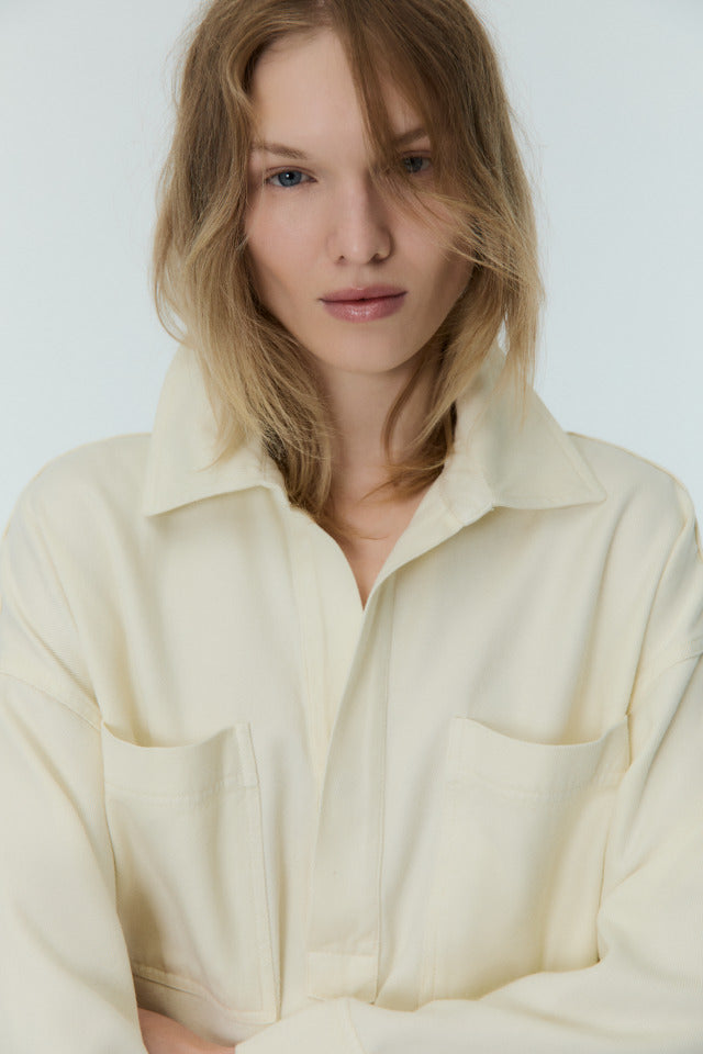 the new society Camisa de mujer Tribeca crema de vainilla Venta caliente