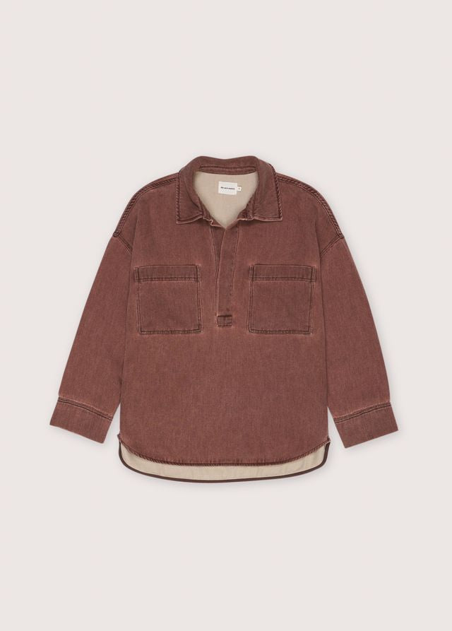 the new society Tribeca Woman Shirt Chestnut Glow En oferta