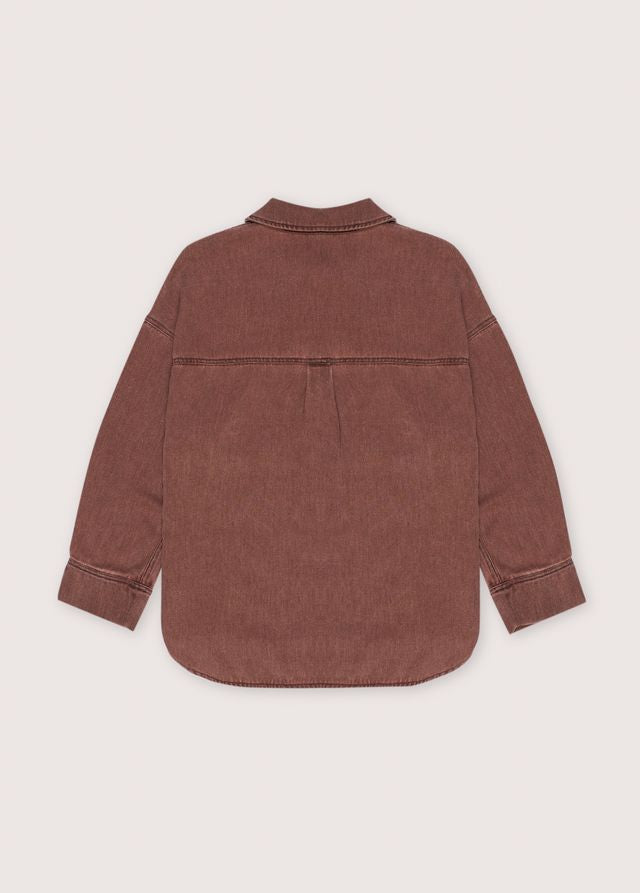 the new society Tribeca Woman Shirt Chestnut Glow En oferta