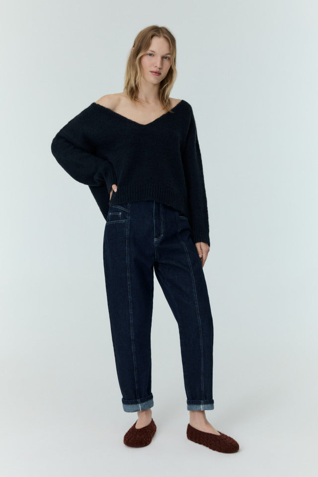 the new society Regina Woman Jumper Midnight Navy Liquidación