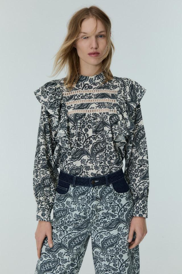 the new society Jaipur Woman Blusa Tienda de fábrica