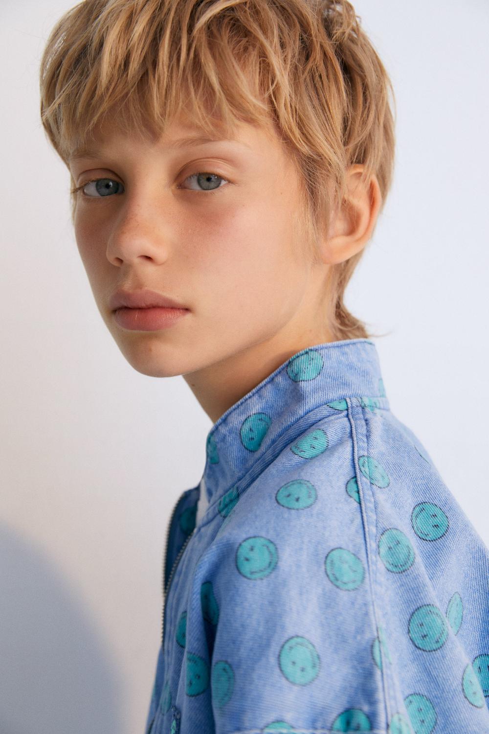 the new society Smiley Denim Bomber SmileyWorld® Rebajas de fin de temporada