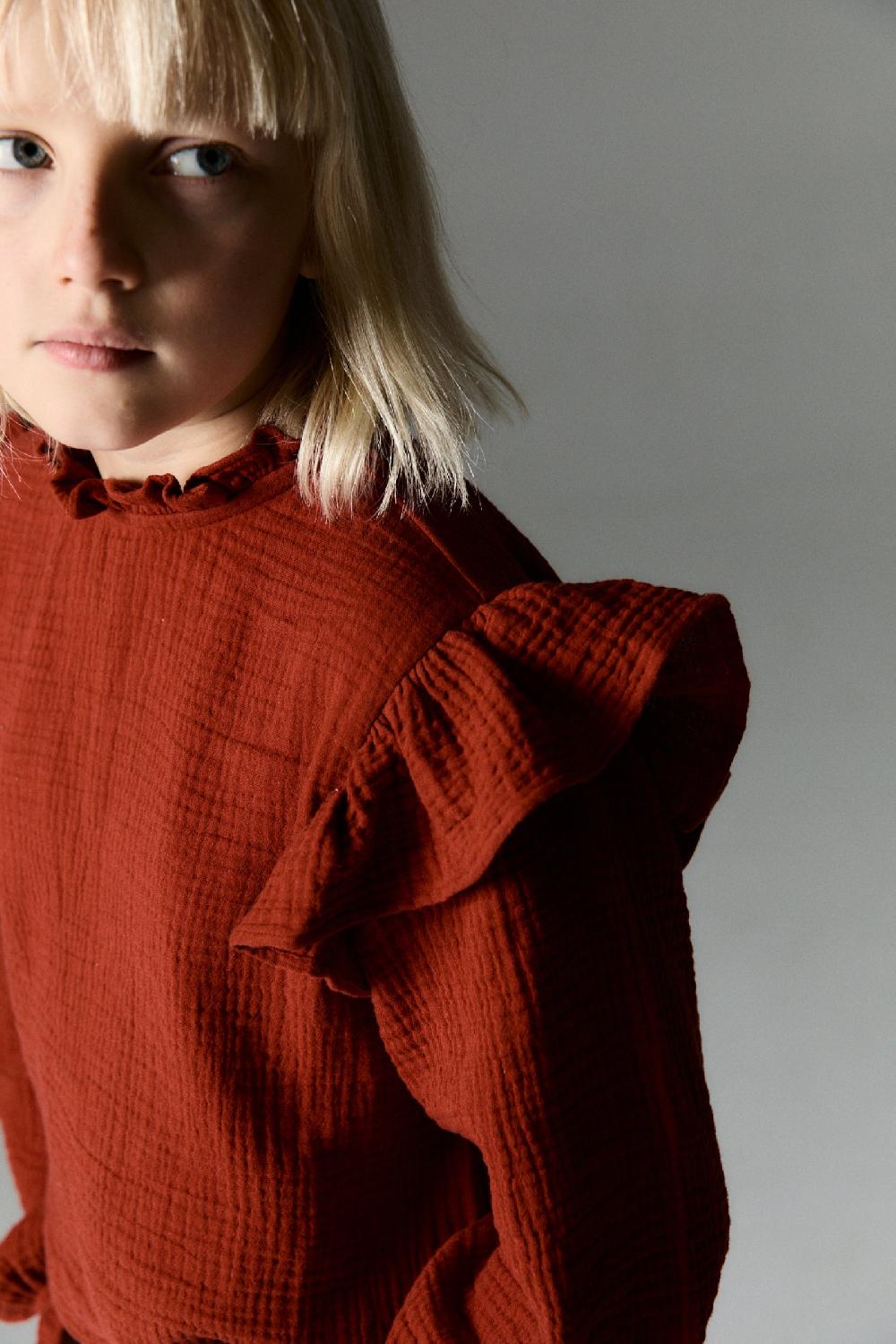 the new society Blusa glaciar rubí anochecer Rebajas