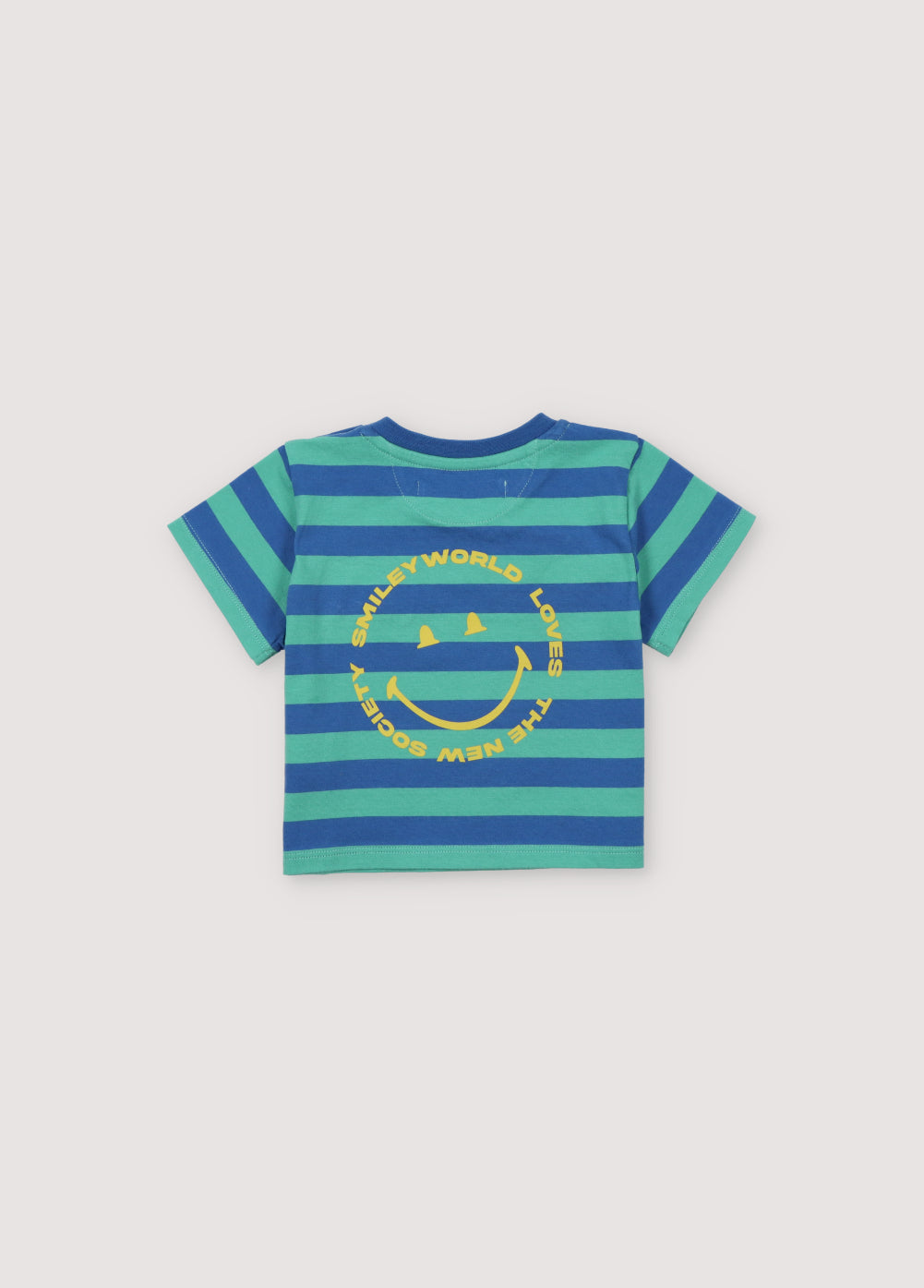 the new society Smiley Baby Camiseta Rayas Cobalto Rebajas top